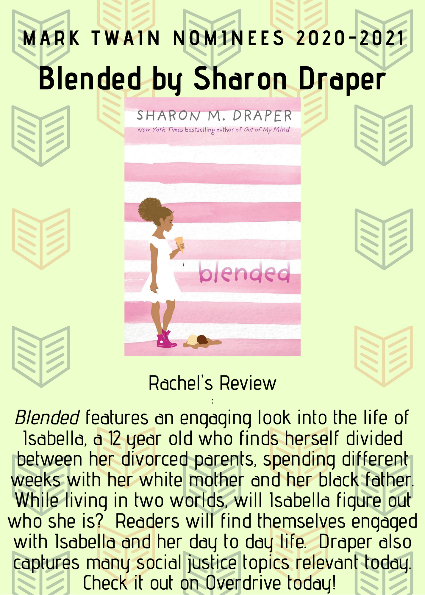 Book Review – Blended by Sharon Draper – Kirkwood Public Library